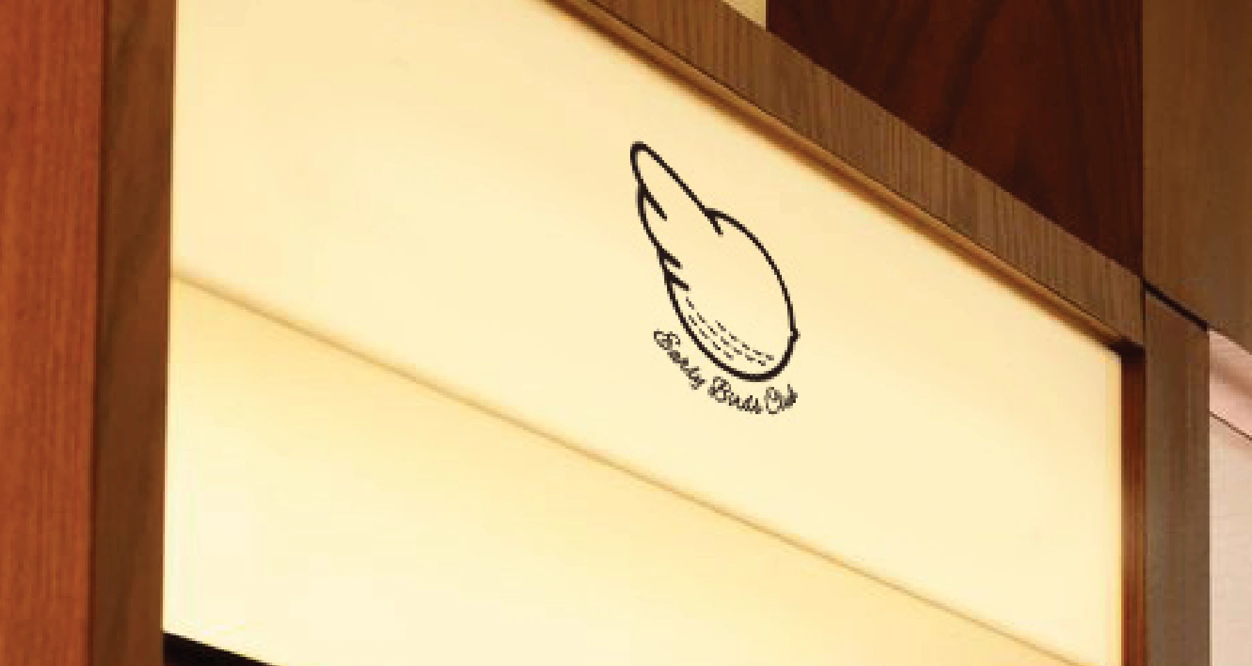 Illuminated Early Birds Club sign mockup